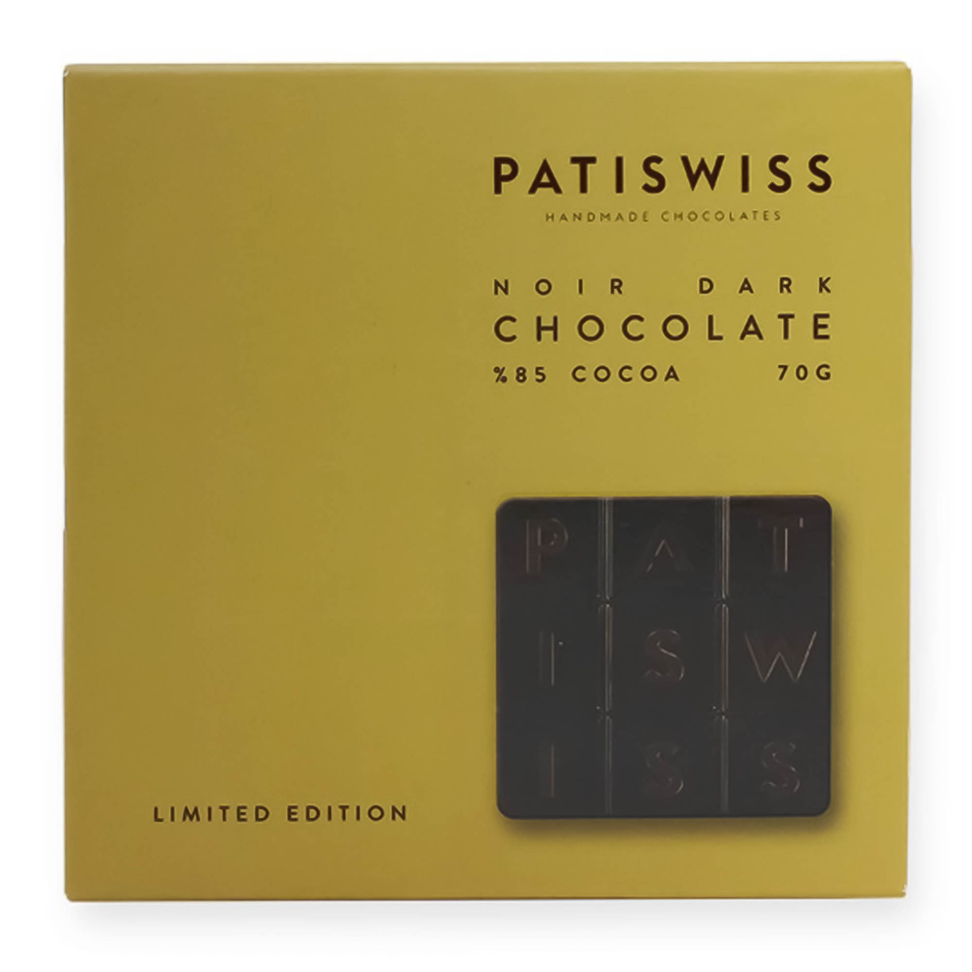 

Шоколад Patiswiss темный горький таблеточный 85% 70 г