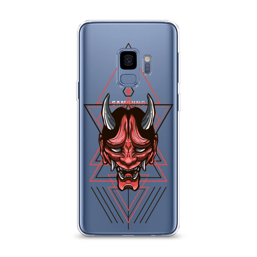 

Чехол на Samsung Galaxy S9 "Hanya Oni mask", Серый;красный;черный, 25750-4