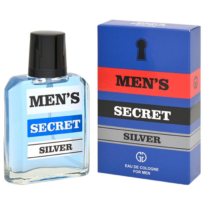 Одеколон мужской MEN'S SECRET SILVER, 95 мл 7097978 дезодорант аэрозоль для тела cliven for men classico мужской 200 мл