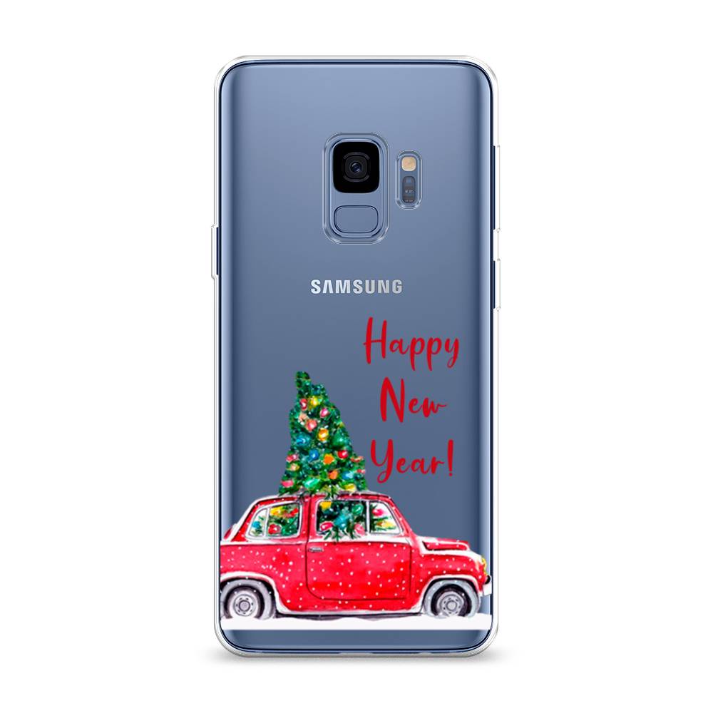 

Чехол на Samsung Galaxy S9 "Happy New Year", Красный;зеленый, 25750-5