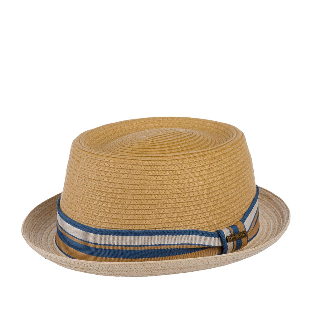 

Шляпа унисекс Stetson 1698509 PORK PIE TOYO бежевая, р, Бежевый, 1698509 PORK PIE TOYO