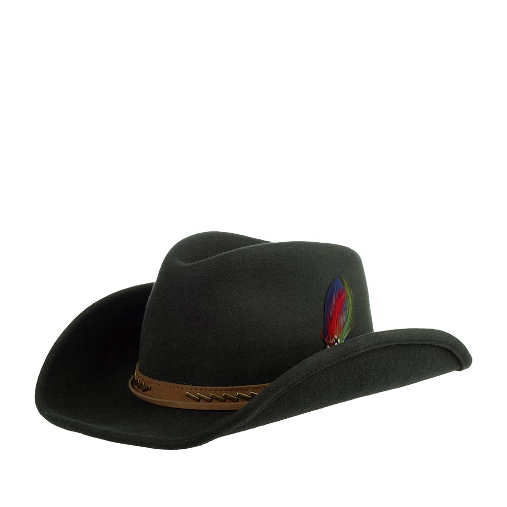 

Шляпа унисекс Stetson 3598113 WESTERN WOOLFELT темно-коричневая, р, Коричневый, 3598113 WESTERN WOOLFELT