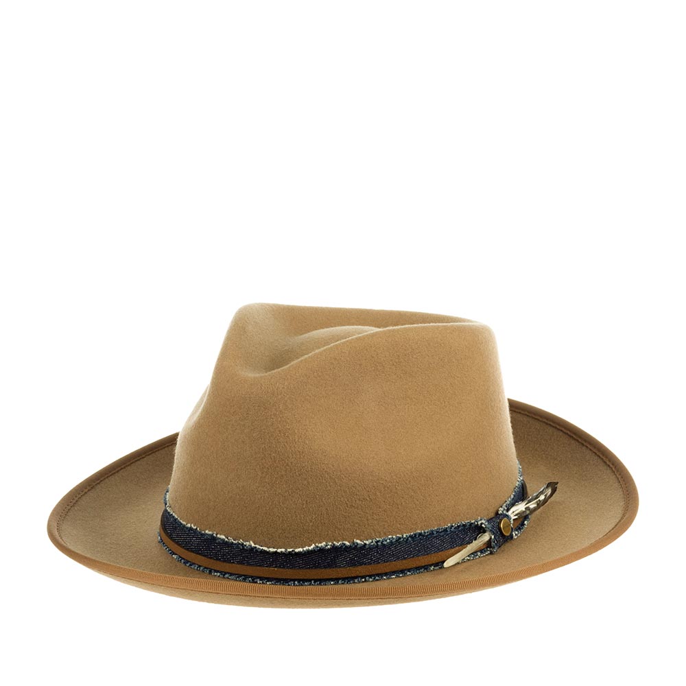 

Шляпа унисекс Stetson 2198134 FEDORA WOOLFELT бежевая, р, Бежевый, 2198134 FEDORA WOOLFELT