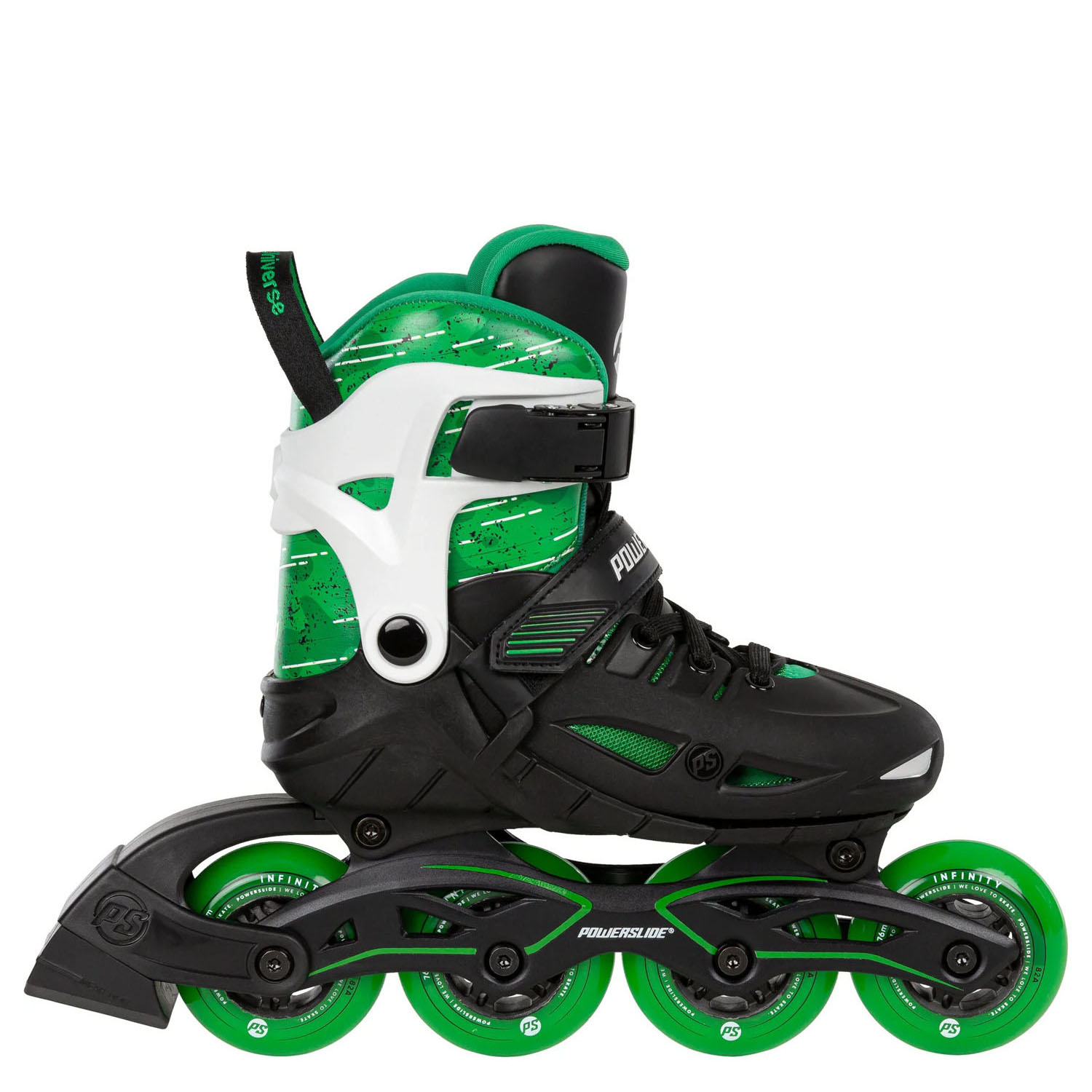 Роликовые Коньки Powerslide Universe 4W Green Eur33-36 2024 16296₽