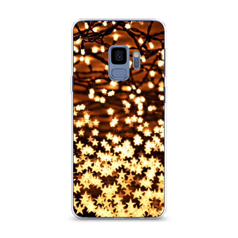 

Чехол на Samsung Galaxy S9 "Новогодняя гирлянда", Золотистый, 25750-5