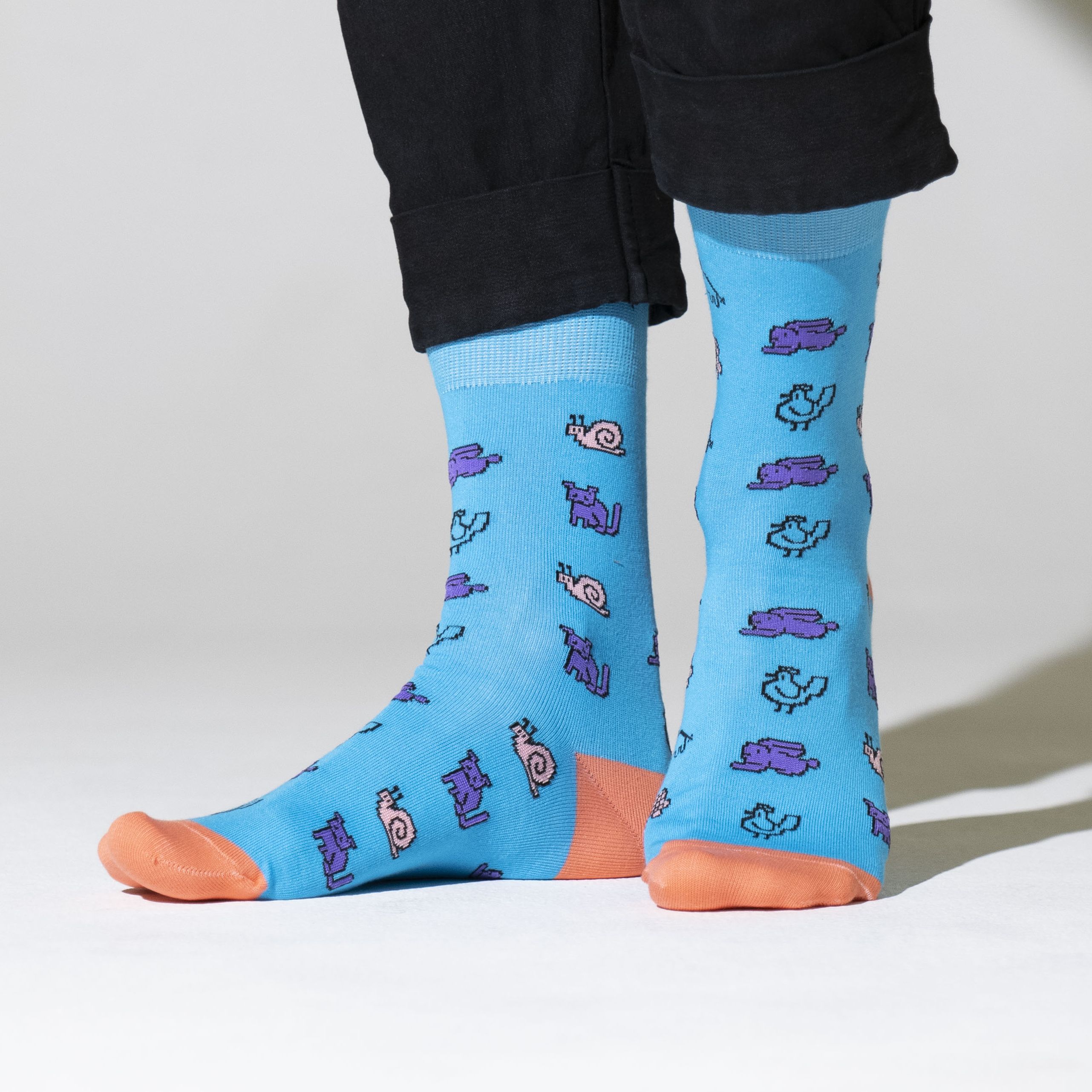 фото Носки мужские st. friday socks 90е-1227-03/13/19 голубые 38-41