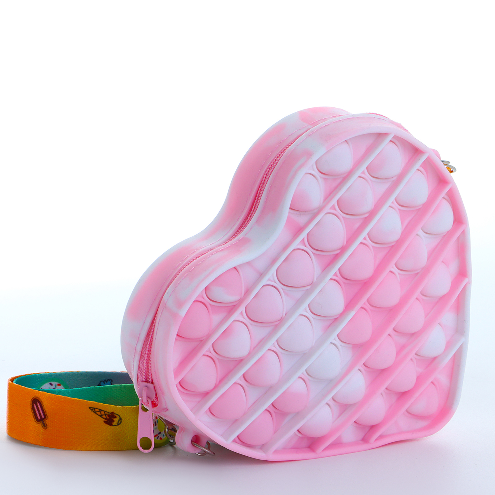 

Сумка детская, Выбражулька на молнии, цвет розовый, Сердце