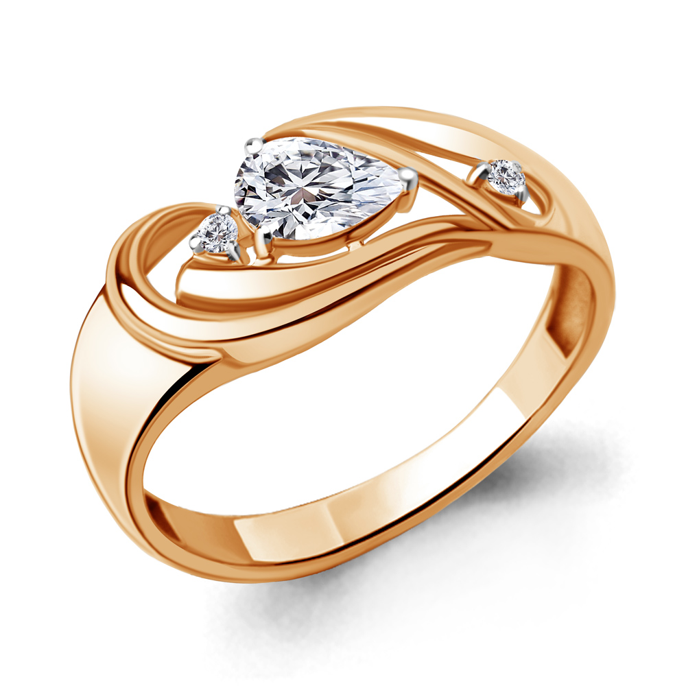 

Кольцо из красного золота с фианитом Aquamarine Aquamarine 67381_585_кз р. 19, 67381_585_кз