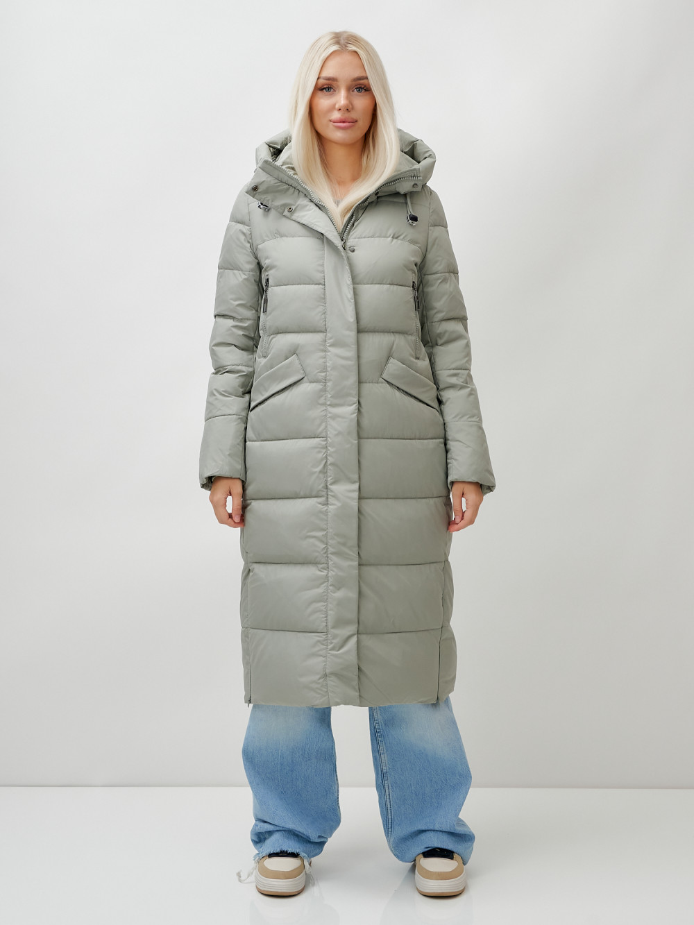 

Пальто женское MTFORCE 9610 серое S, Серый, 9610