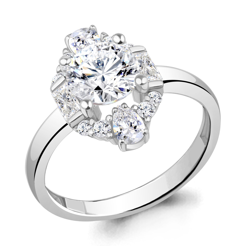 

Кольцо из серебра с фианитом Aquamarine Aquamarine 67379А_925_р р. 16,5, 67379А_925_р