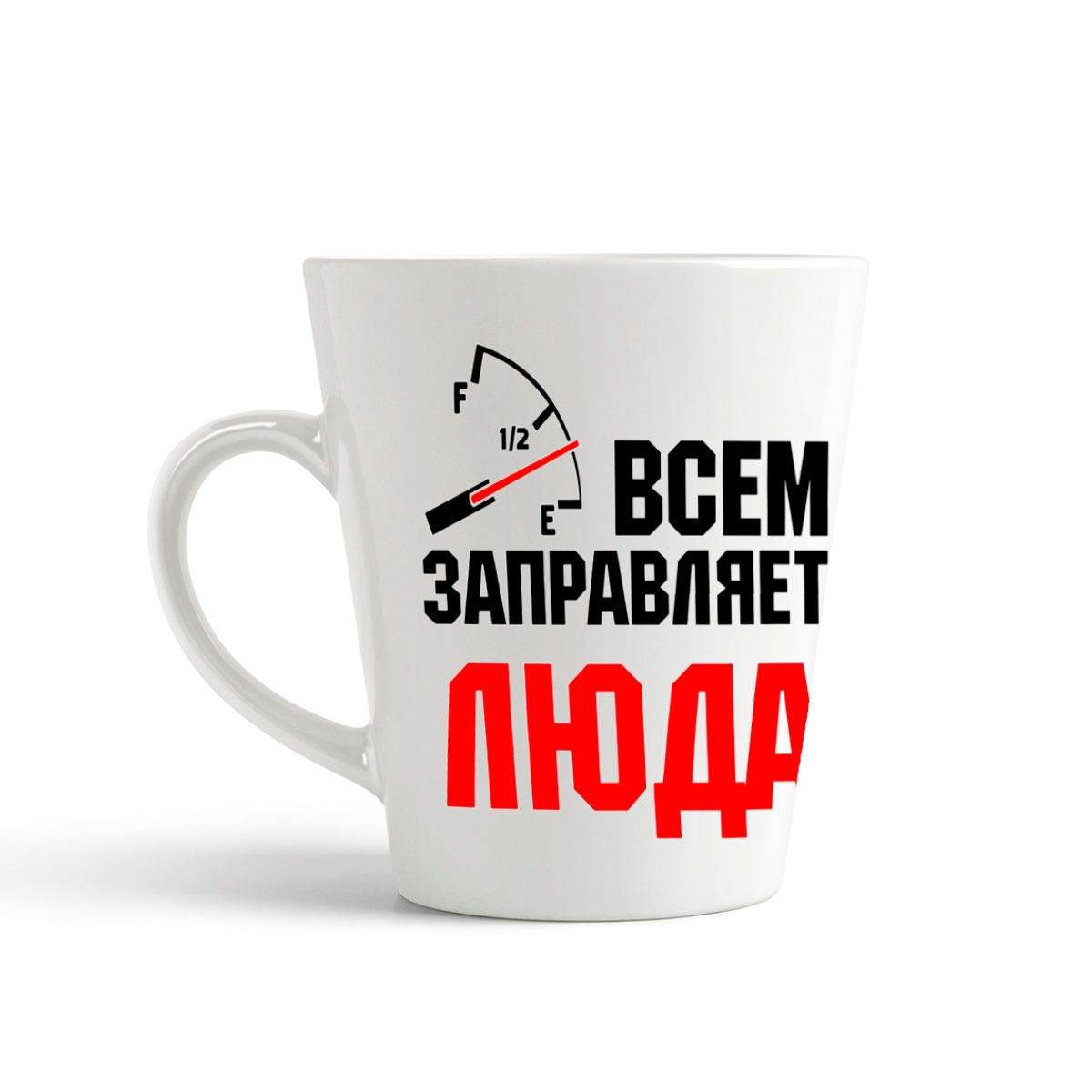 

Кружка-латте CoolPodarok Кружка именная Всем заправляет Люда
