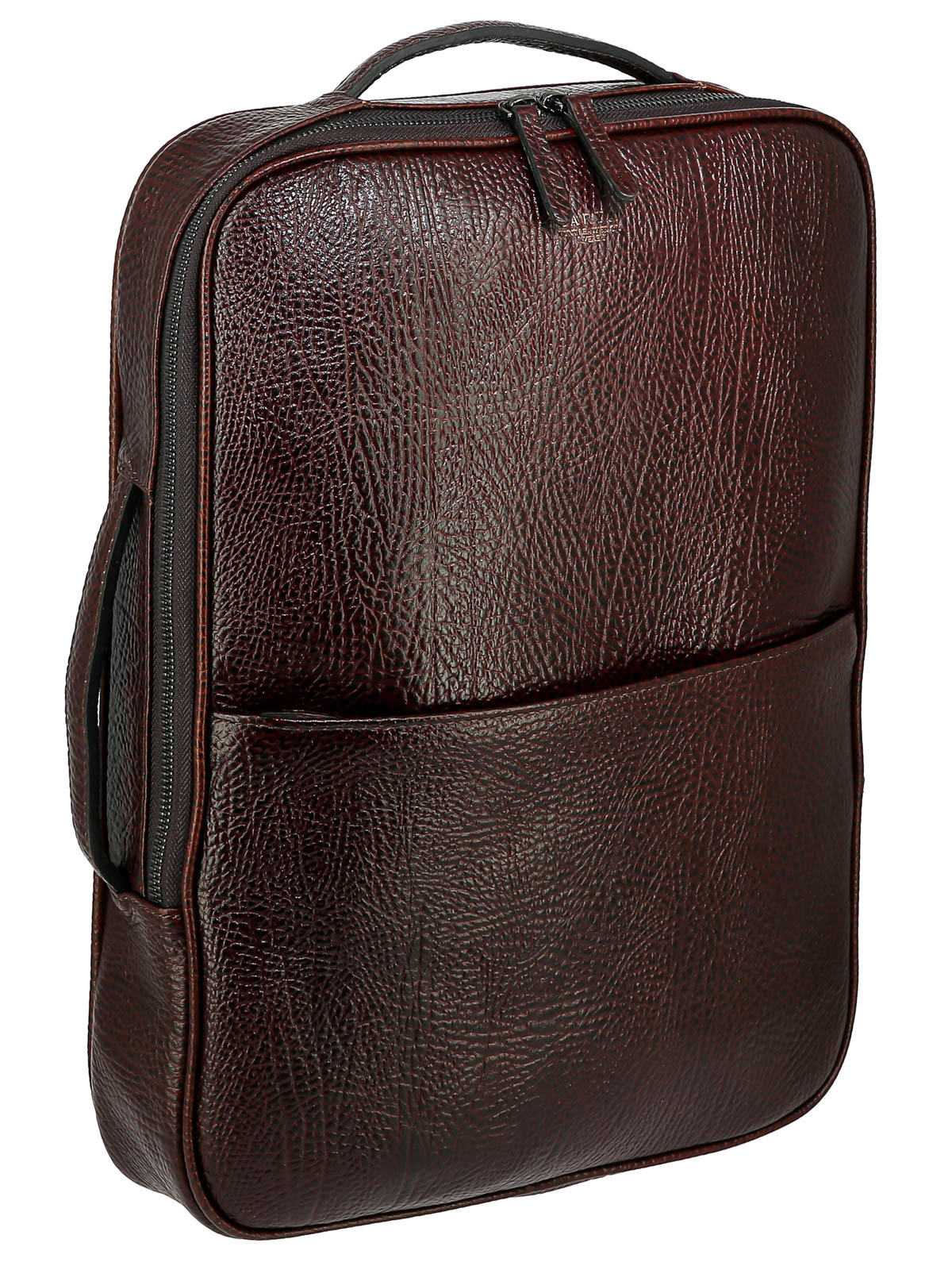 Рюкзак мужской Karya 0892K коричневый/рельефный, 40х30х7 см