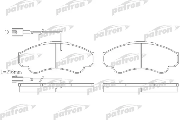 

Тормозные колодки PATRON дисковые PBP1479