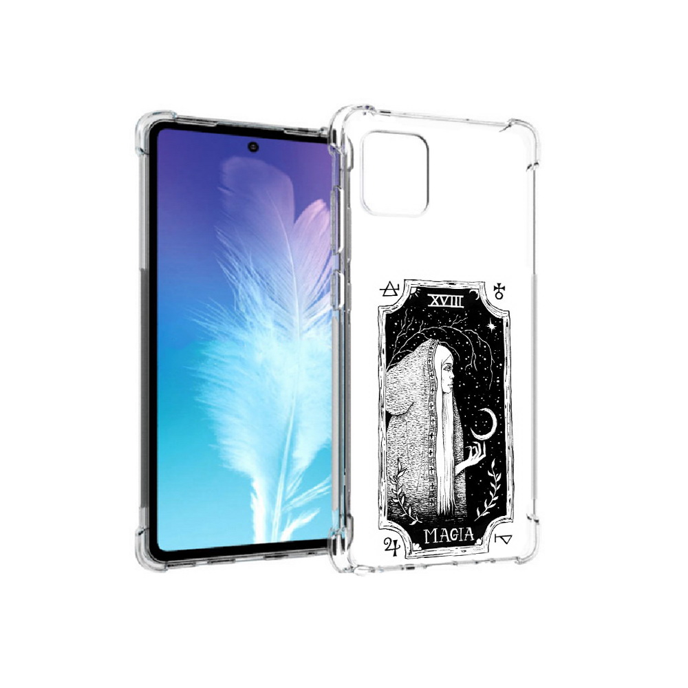 

Чехол MyPads Tocco для Samsung Galaxy Note 10 Lite лунная магия (PT142413.491.447), Прозрачный, Tocco