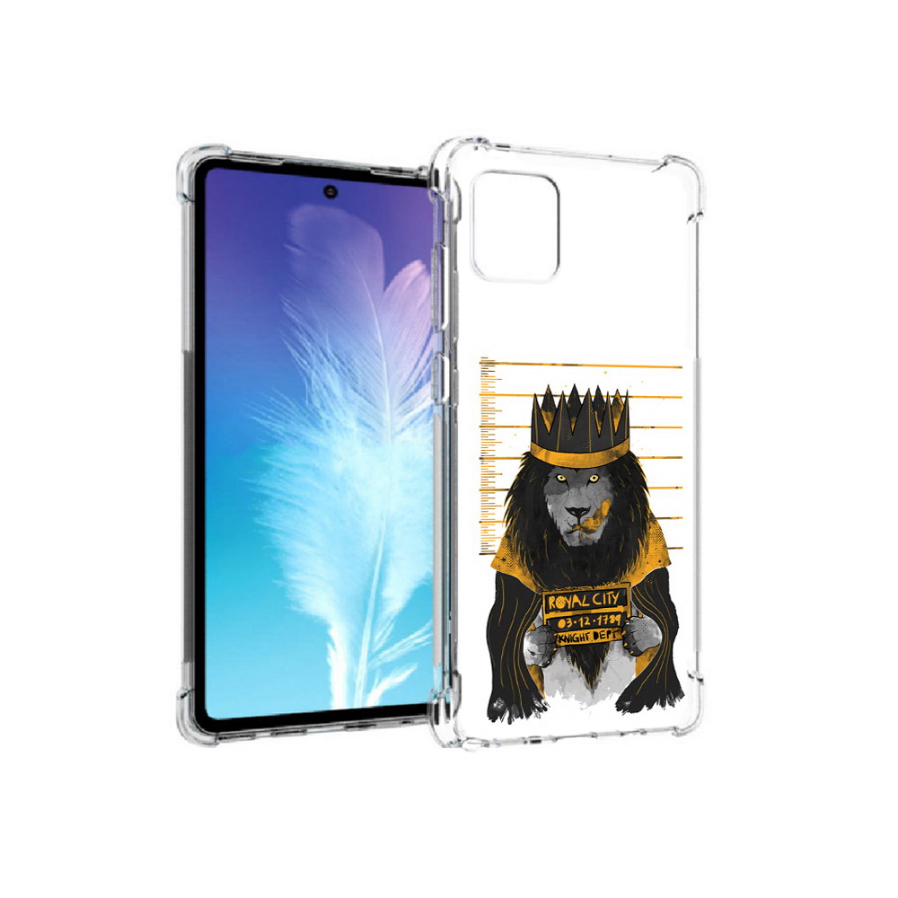 

Чехол MyPads Tocco для Samsung Galaxy Note 10 Lite лев в законе (PT142413.491.435), Прозрачный, Tocco