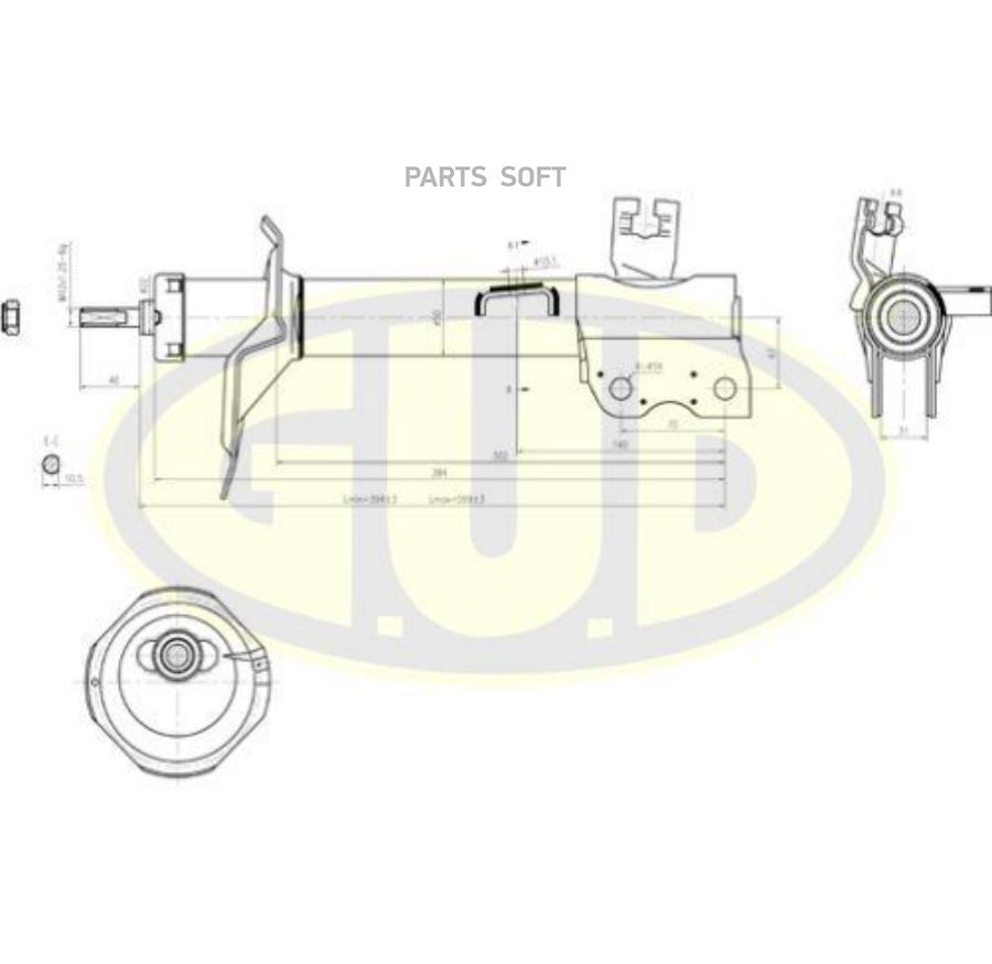 

Амортизатор подвески G.U.D GSA334363