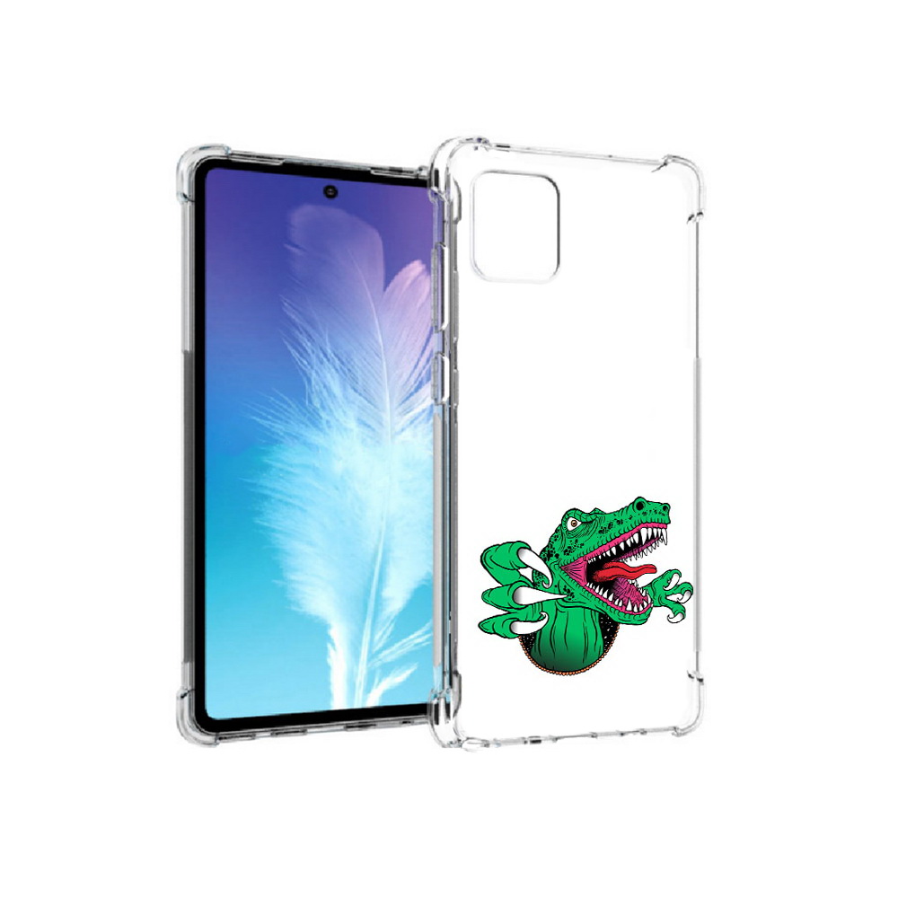 

Чехол MyPads Tocco для Samsung Galaxy Note 10 Lite крокодил (PT142413.491.417), Прозрачный, Tocco