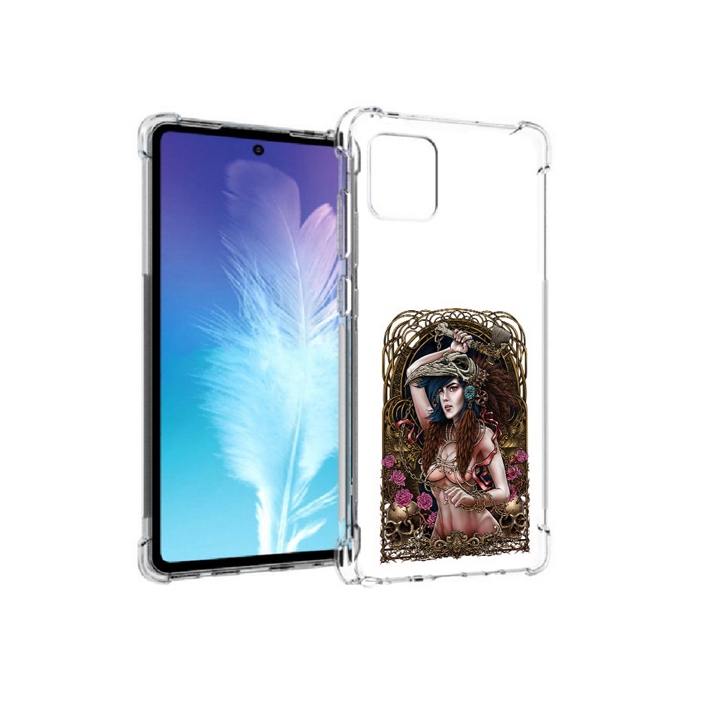 

Чехол MyPads Tocco для Samsung Galaxy Note 10 Lite красивая девушка рисунок, Прозрачный, Tocco