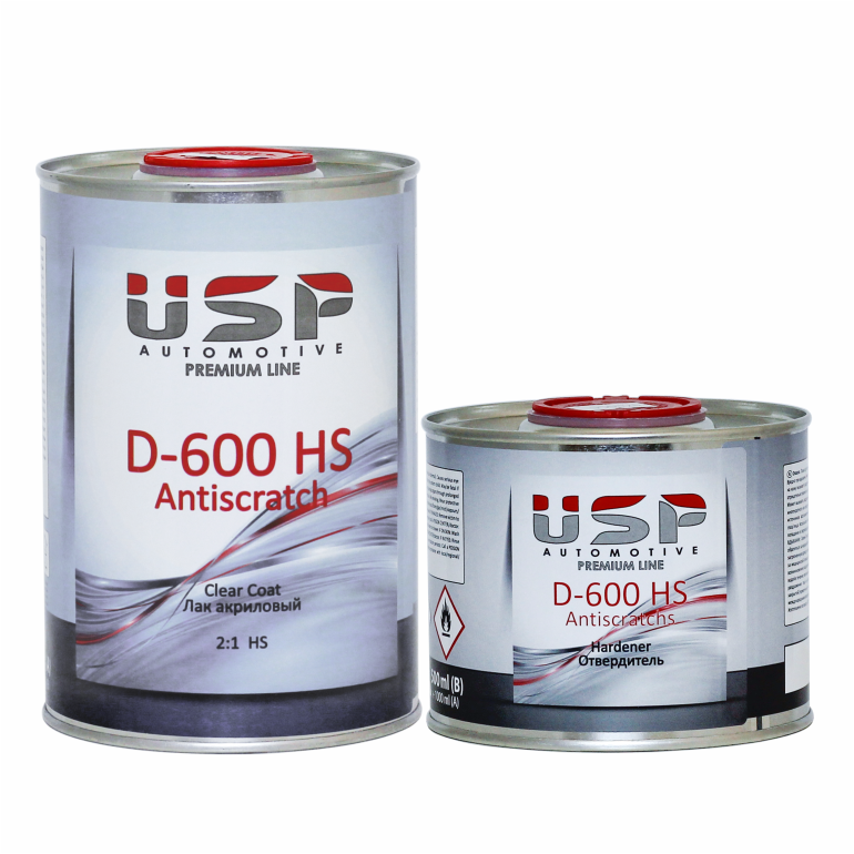 Лак акриловый USP Premium D-600 HS Antiscratch 1,5л