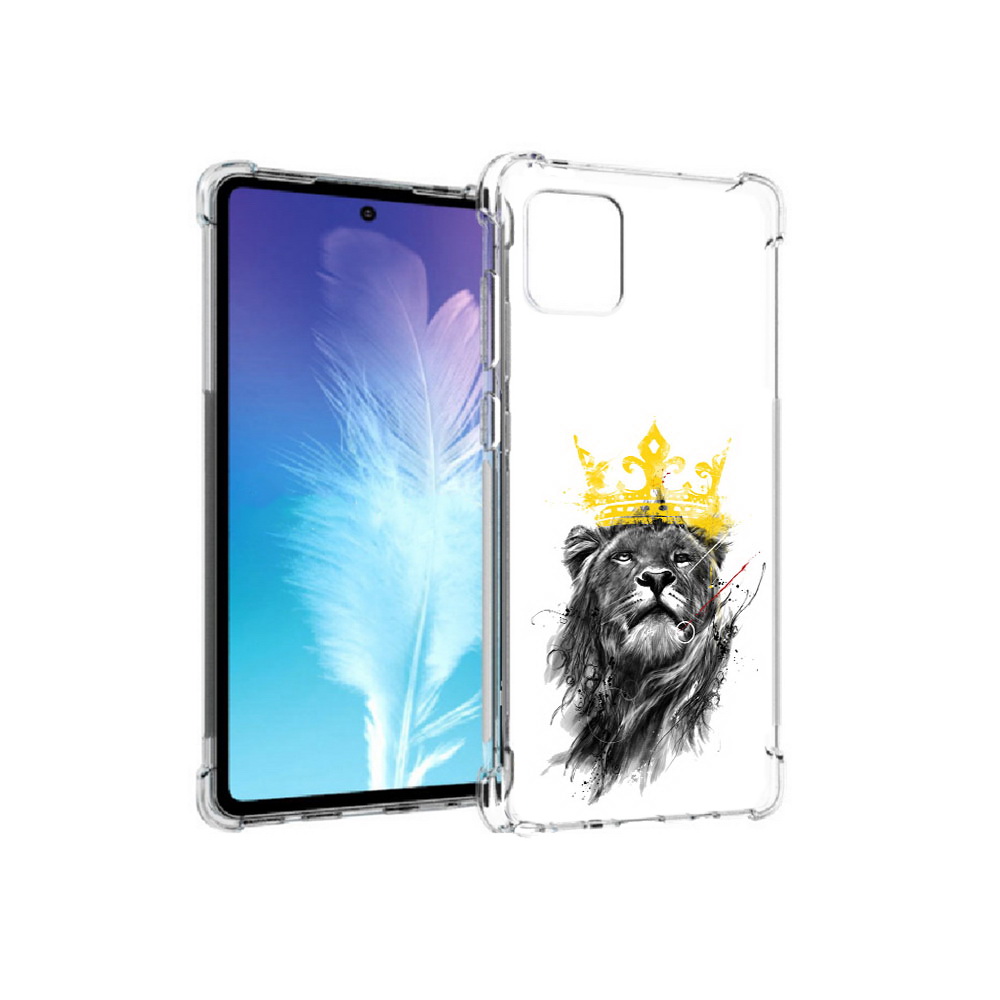 

Чехол MyPads Tocco для Samsung Galaxy Note 10 Lite король-лев (PT142413.491.391), Прозрачный, Tocco