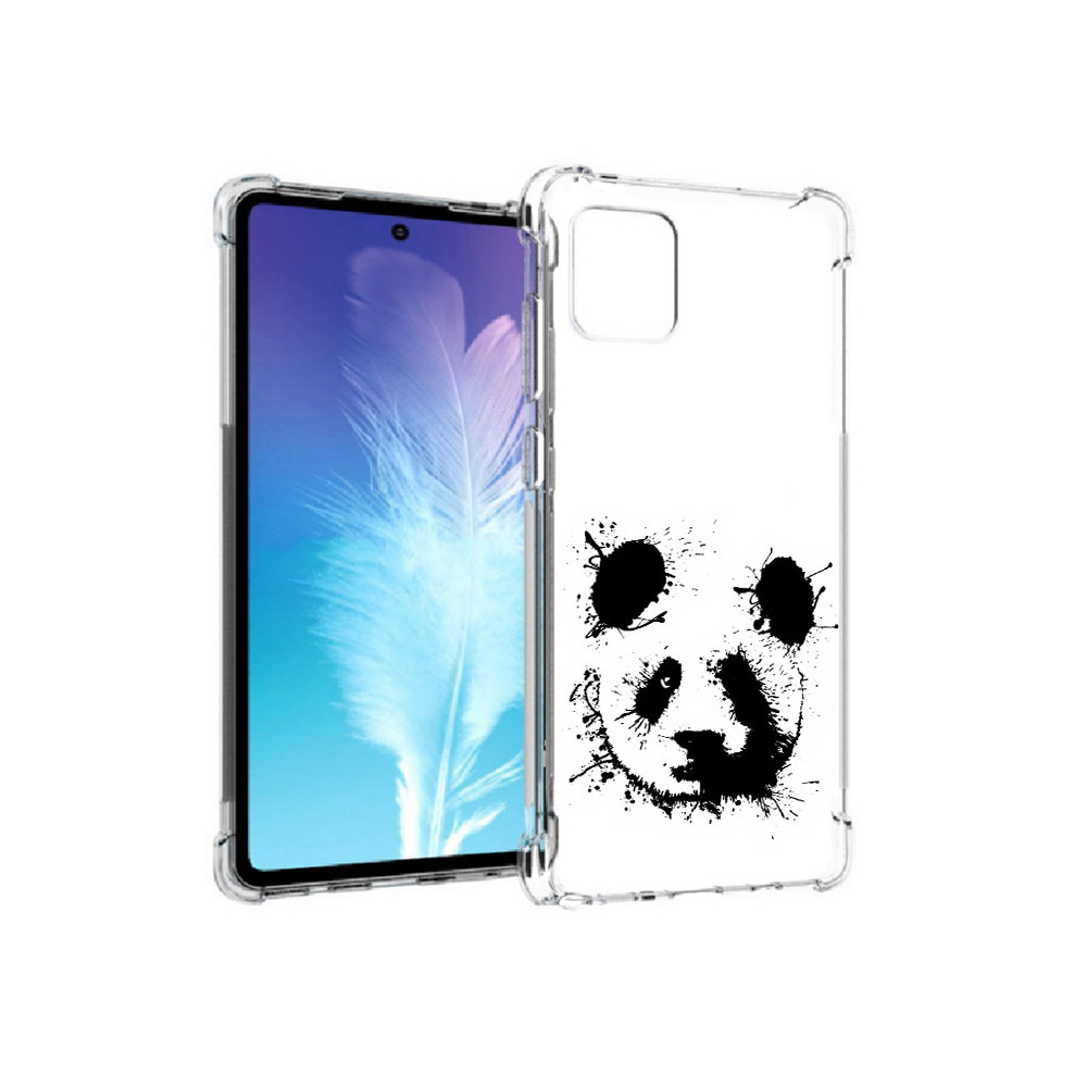 

Чехол MyPads Tocco для Samsung Galaxy Note 10 Lite клякса-панда (PT142413.491.389), Прозрачный, Tocco