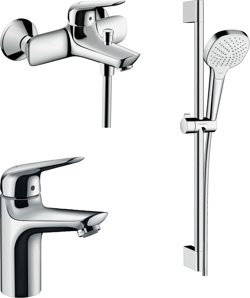 

Душевой комплект Hansgrohe Novus 71031000 + Novus 71040000 + душевой гарнитур Croma Select, Хром, Novus 71031000 + Novus 71040000 + душевой гарнитур Croma Select E Vario 26582400