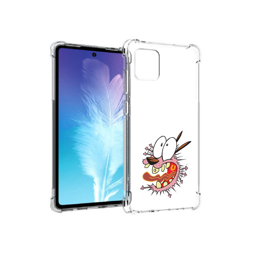 

Чехол MyPads Tocco для Samsung Galaxy Note 10 Lite испуганный бобик (PT142413.491.381), Прозрачный, Tocco