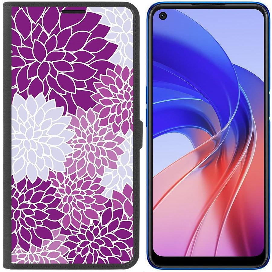 Чехол-книжка Eco Book для Oppo A55 Цветочный паттерн 2