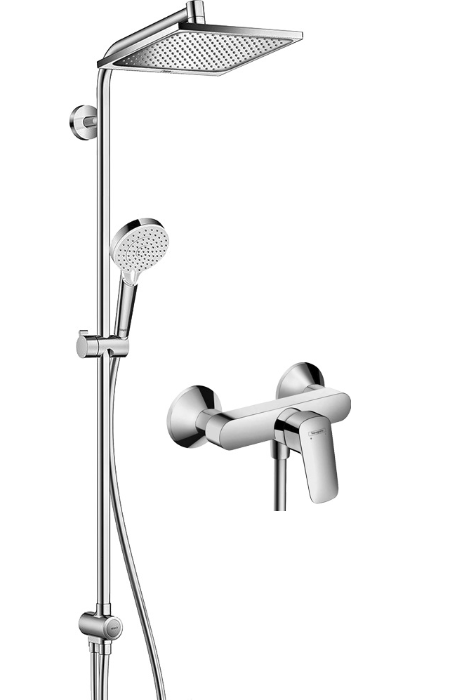 фото Душевой комплект hansgrohe logis 71600000 + 27289000