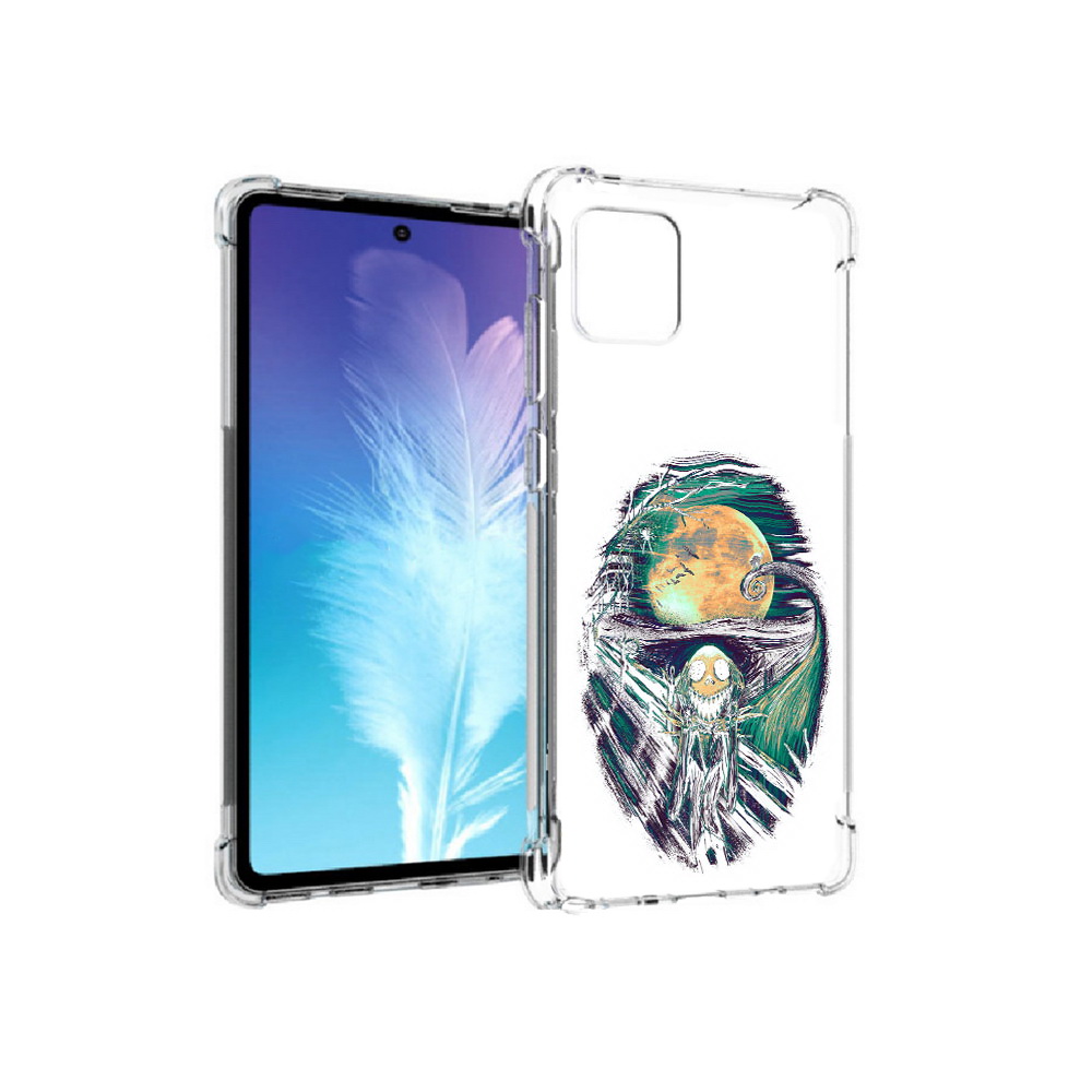 

Чехол MyPads Tocco для Samsung Galaxy Note 10 Lite зубастое существо абстракция, Прозрачный, Tocco