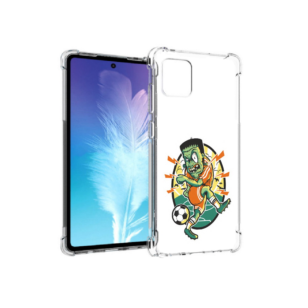 

Чехол MyPads Tocco для Samsung Galaxy Note 10 Lite зомби футболист (PT142413.491.368), Прозрачный, Tocco