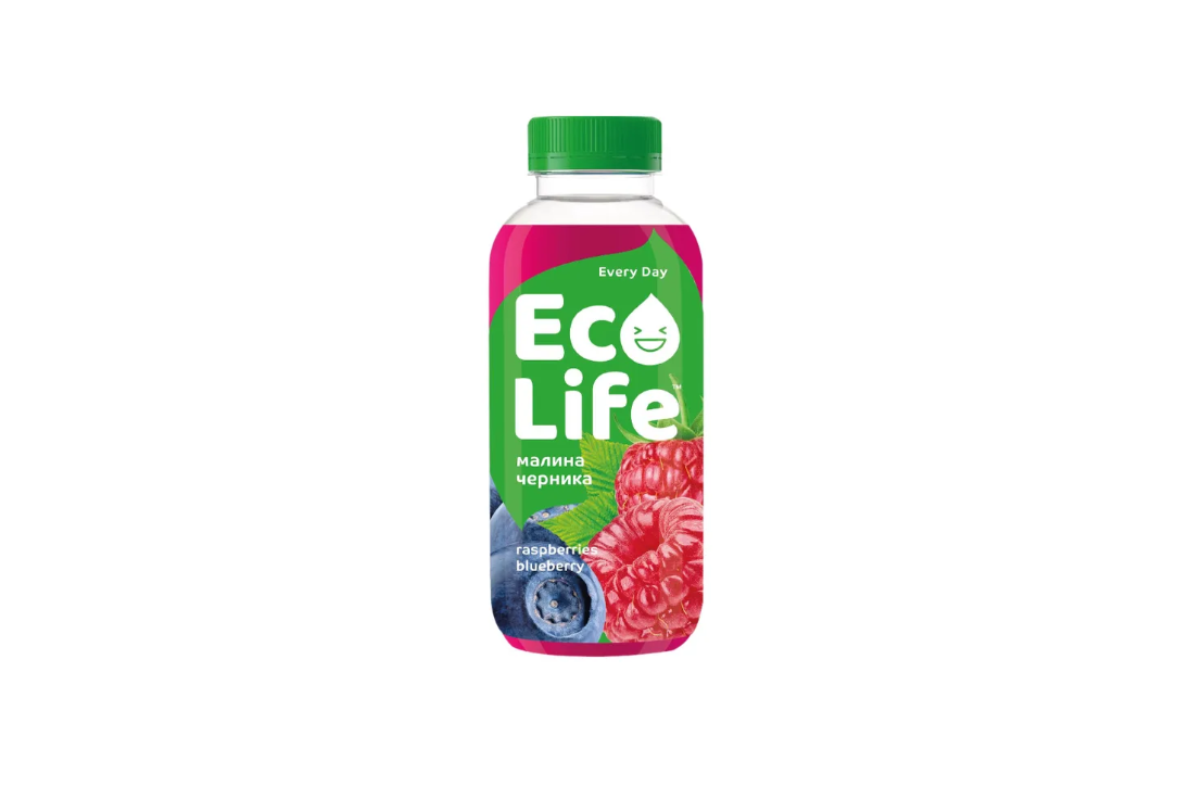 

Напиток сокосодержащий Ecolife малина-черника 0,4 л