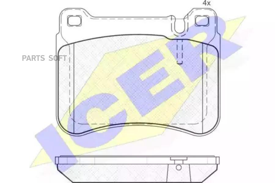 

Тормозные колодки Icer 181769