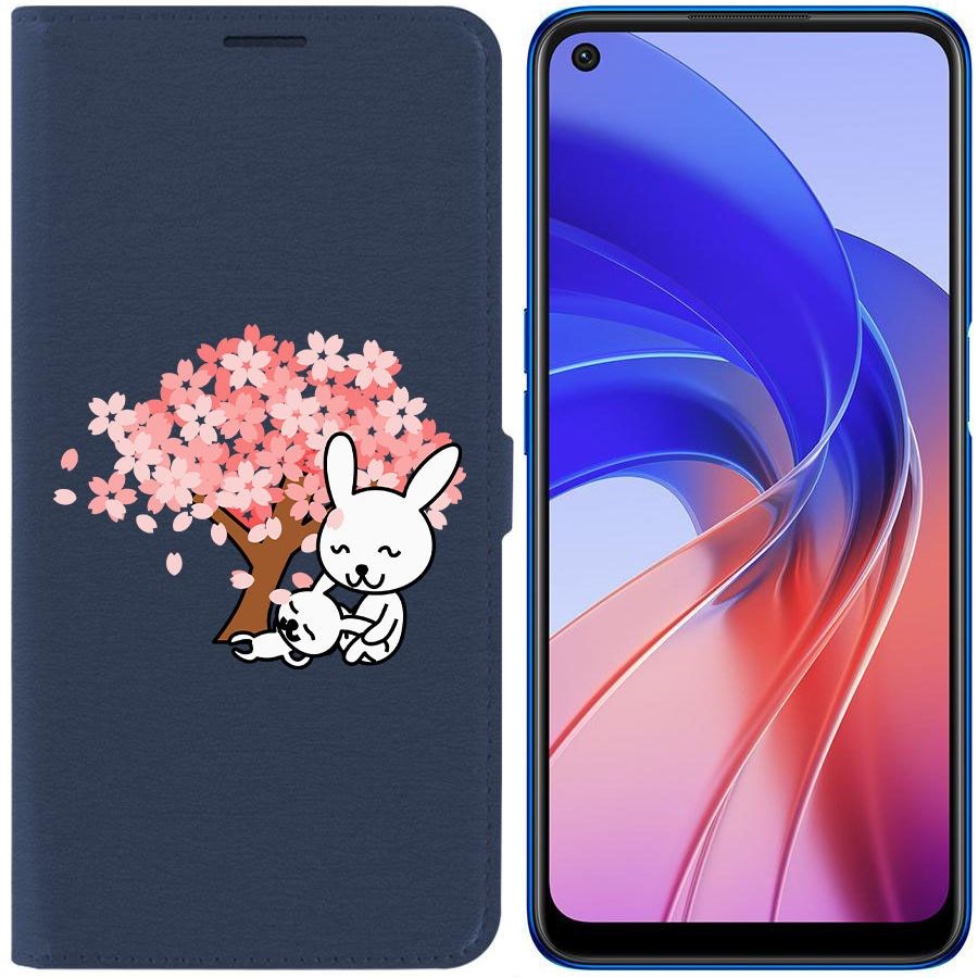 Чехол-книжка Eco Book для Oppo A55 Кролики
