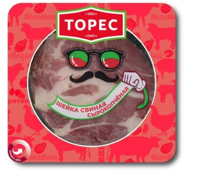 

Шейка свиная сырокопченая Торес нарезка 110 г