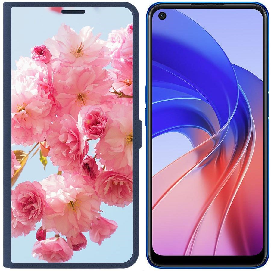Чехол-книжка Eco Book для Oppo A55 Сакура