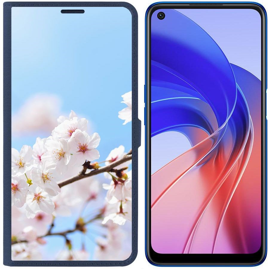 Чехол-книжка Eco Book для Oppo A55 Цветение