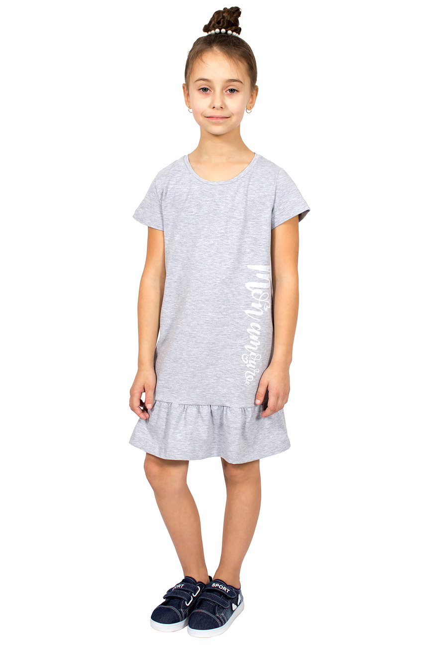 Платье детское Basia Л2471-5758, серый, 122