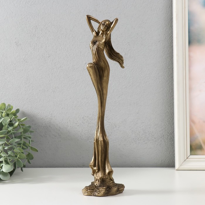 

Сувенир полистоун 'Раскрепощенность' под бронзу 8,5х7х34 см, Бронзовый