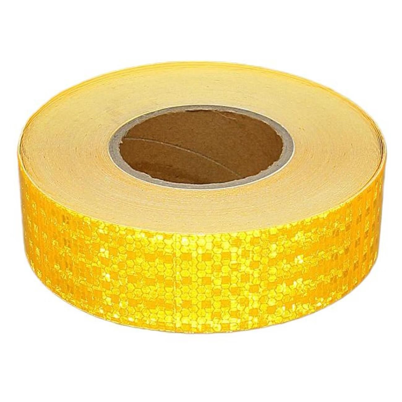Светоотражающая самоклеящаяся лента СИМАЛЕНД желтая, 5 см х 45 м 1404122 светоотражающая лента наклейка 2 5 см 1 ± 0 1 м белый