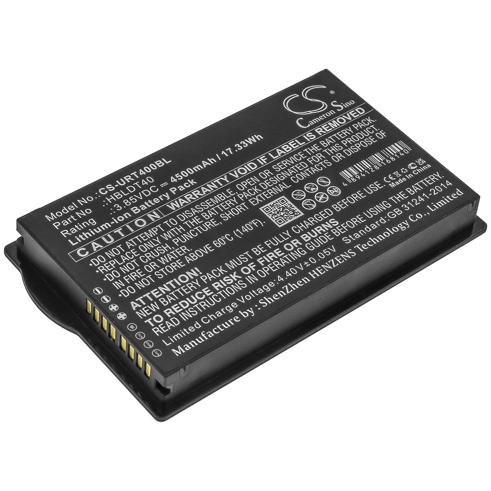 фото Аккумулятор cs-urt400bl для urovo dt40 3.85v 4500mah cameron sino