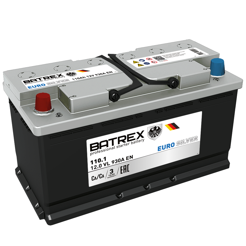 

Batrex Аккумулятор Eurosilver 110 Ah, 930 A, 352 Х 175 Х 190 Прям.