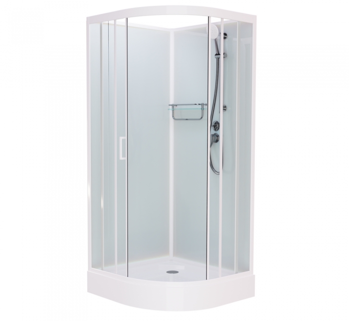 

Душевая кабина Frank F408 б/к White прозрачная