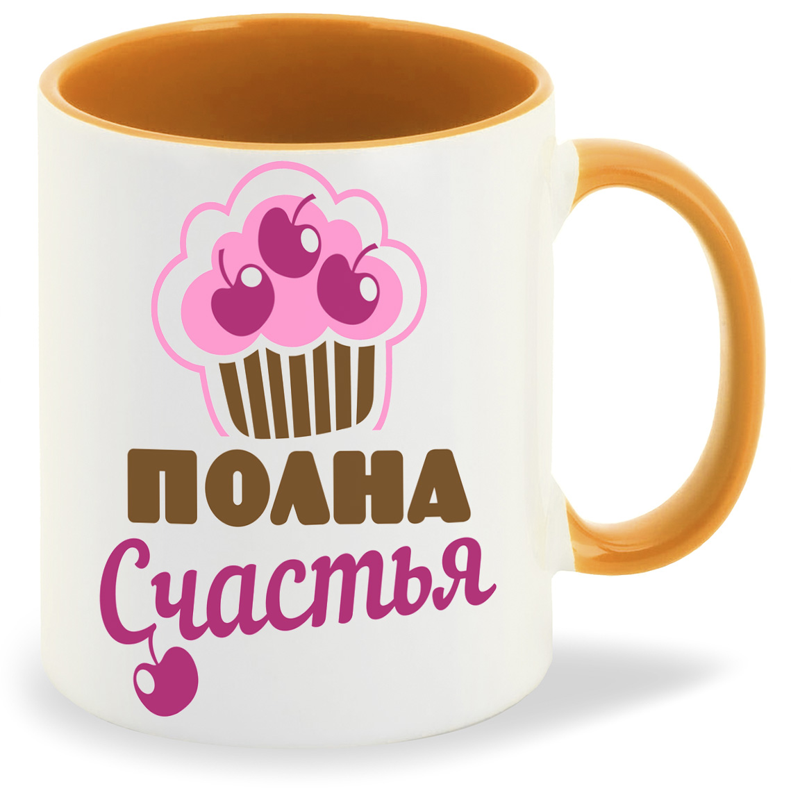 

Кружка CoolPodarok Полна счастья, Полна счастья