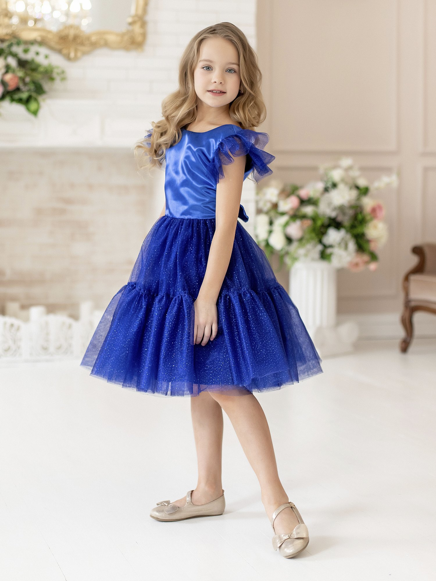 Платье детское Batik 002 п22, синий, 116