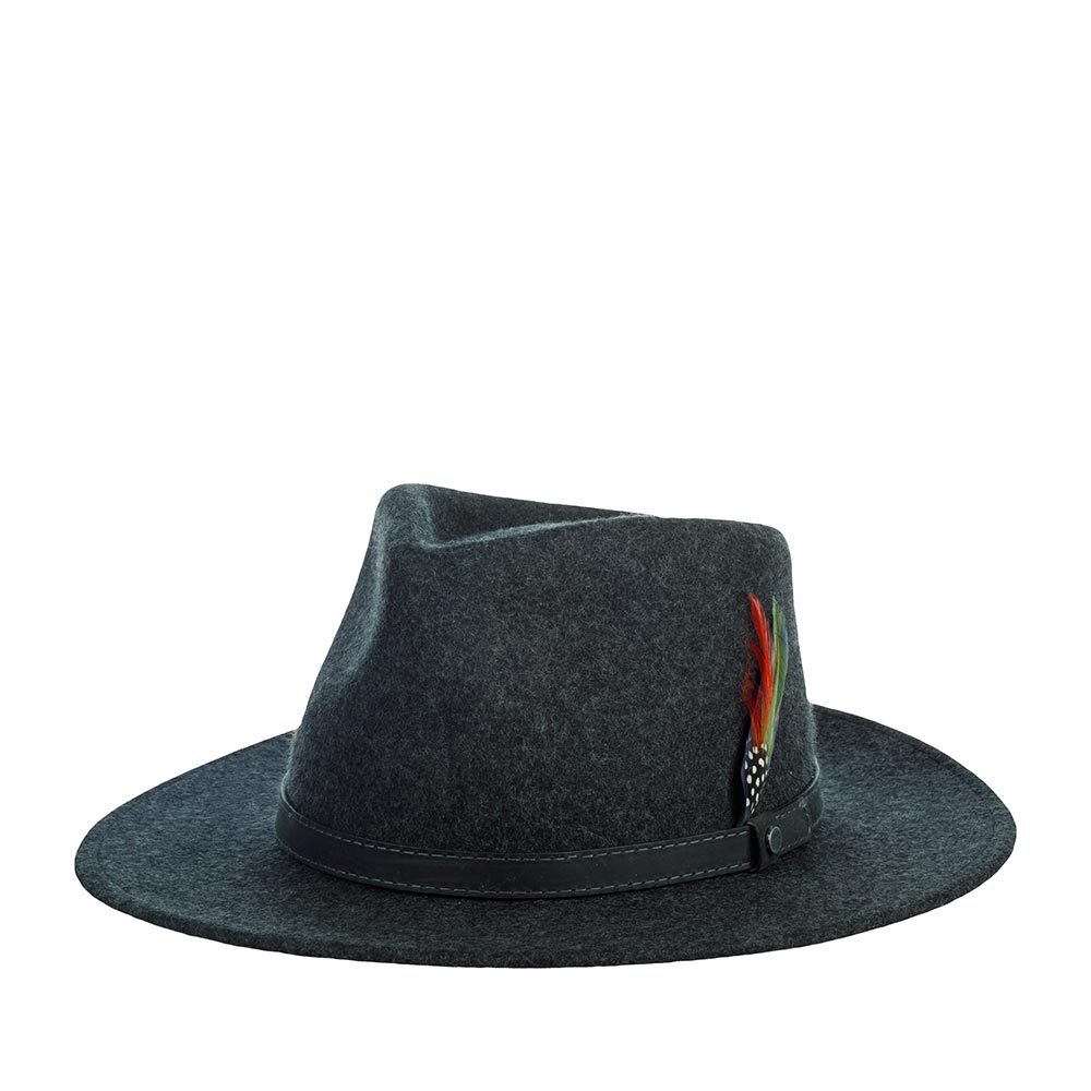 Шляпа унисекс Stetson 2198135 TRAVELLER WOOLFELT MIX темно-серая, р. 59