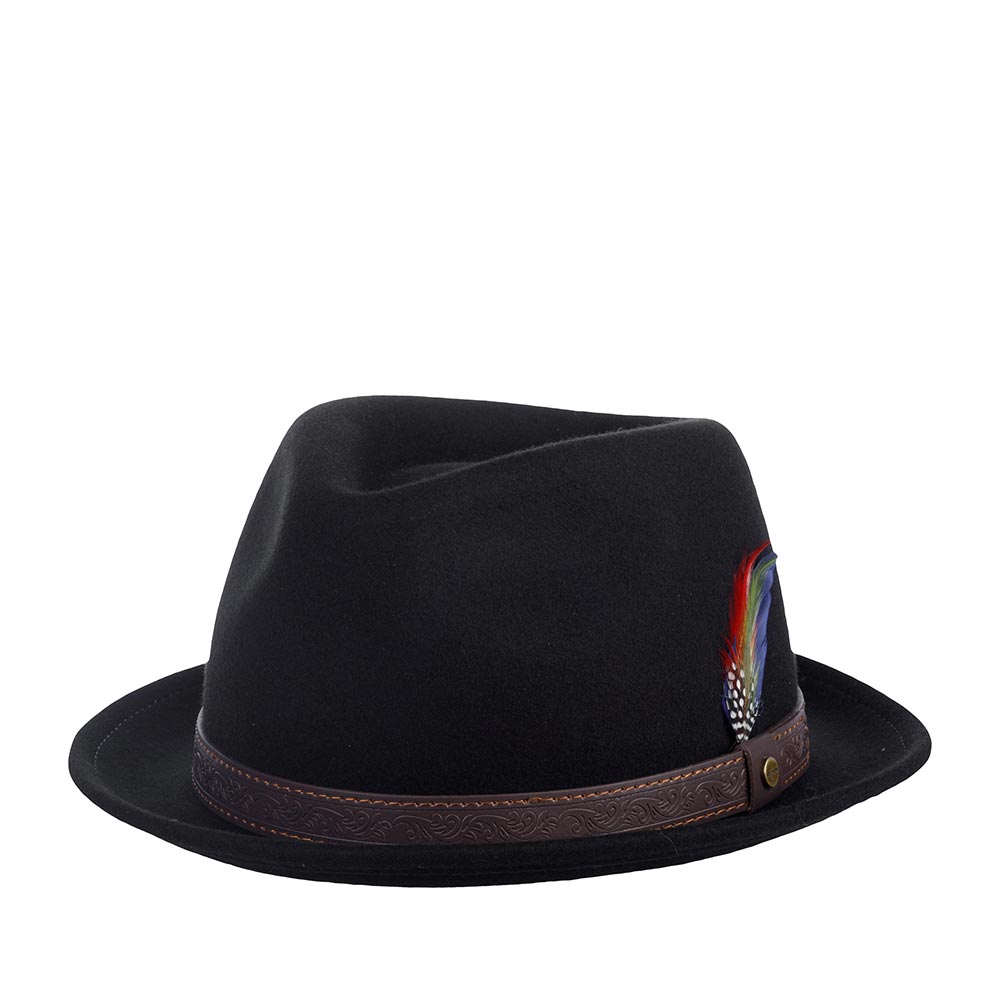 Шляпа унисекс Stetson 1398117 PLAYER WOOLFELT черная, р. 59