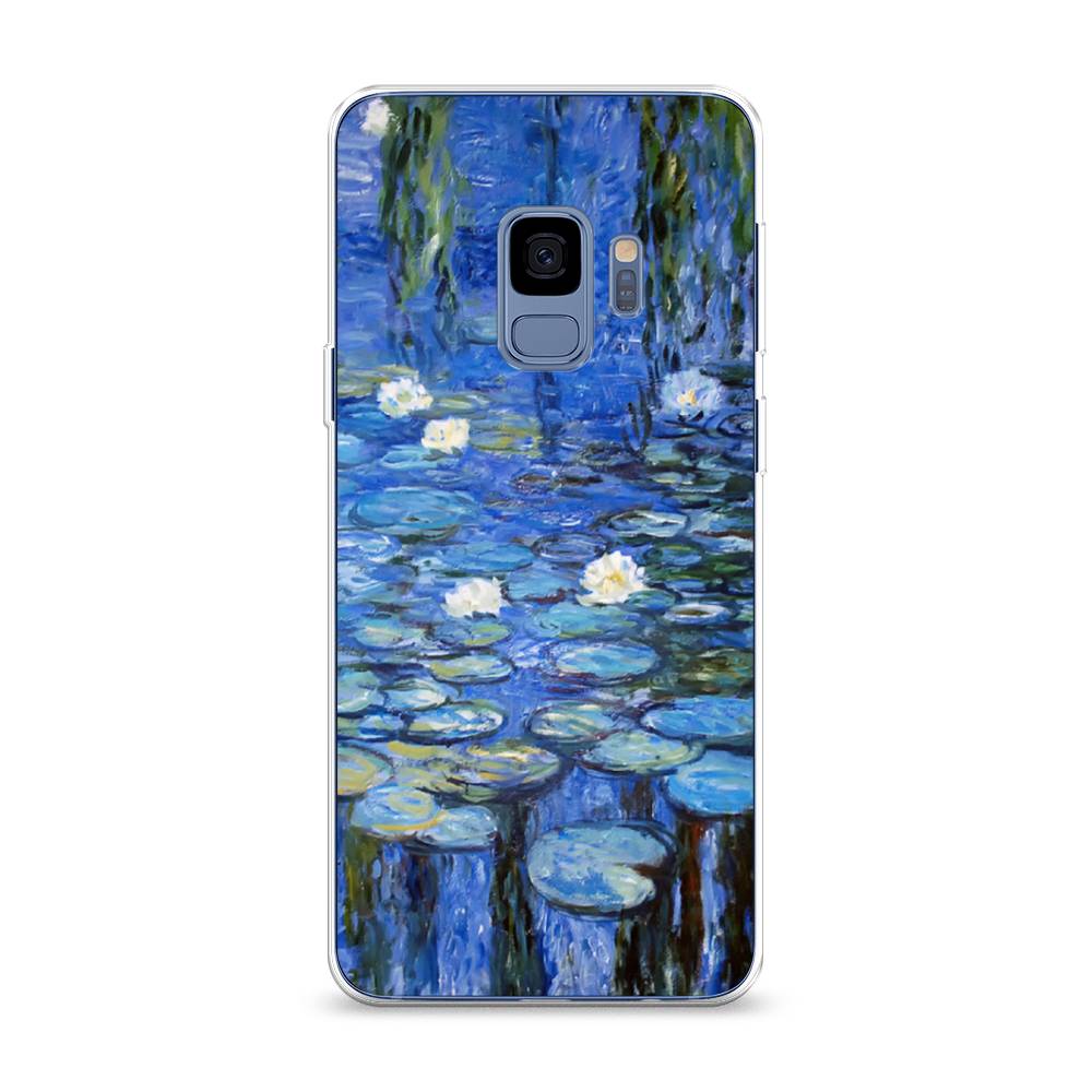 

Чехол на Samsung Galaxy S9 "Нарисованный пруд", Синий;зеленый, 25750-4