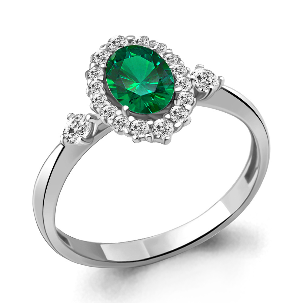 

Кольцо из серебра с фианитом Aquamarine Aquamarine 67377АГ_925_р р. 16,5, 67377АГ_925_р