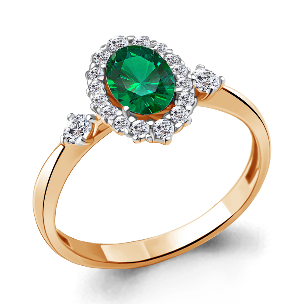 

Кольцо из серебра с фианитом Aquamarine Aquamarine 67377АГ_925_з р. 17, 67377АГ_925_з